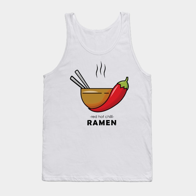 Red Hot Chili Ramen design Tank Top by kafadev